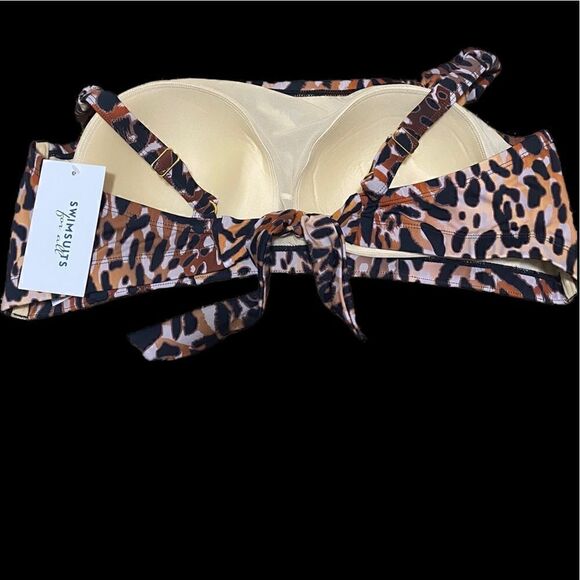 Swimsuits For All | Animal Print Leopard Print 2 Piece Bikini | 22 - Picture 4 of 5